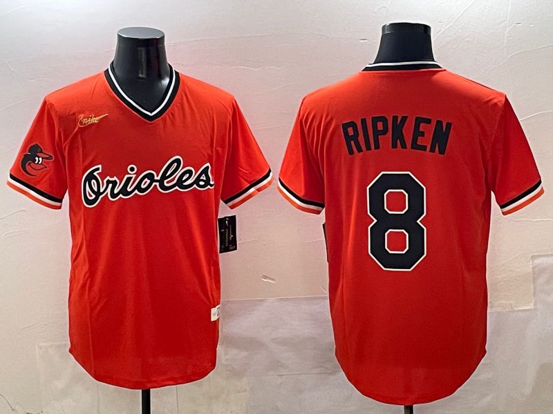 Men Baltimore Orioles 8 Ripken Orange Game Nike 2025 MLB Jersey style 4257
